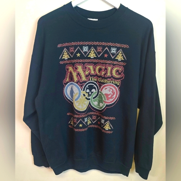 Port and Company Other - Magic the Gathering Y2K Collector's Novelty Black Ctew Neck Graphic Sweatshirt